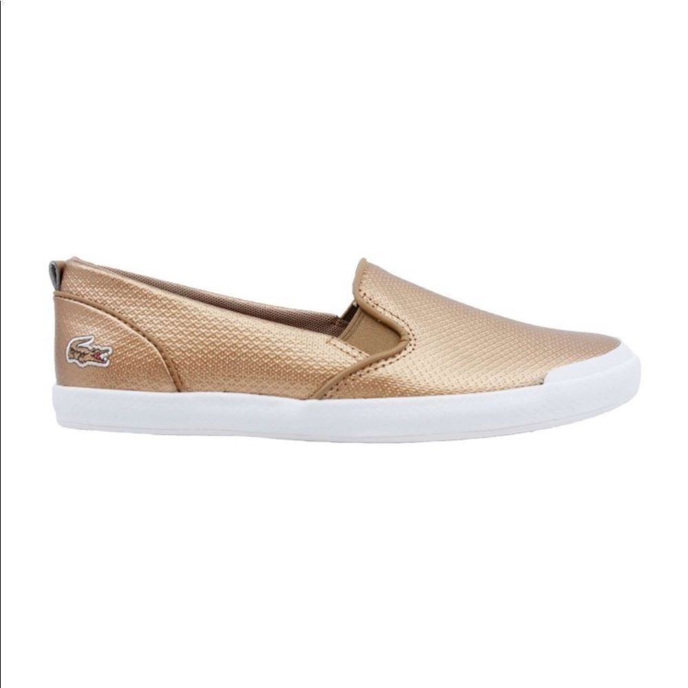 NWT Lacoste Lancelle Ortholite Slip On Sneakers!